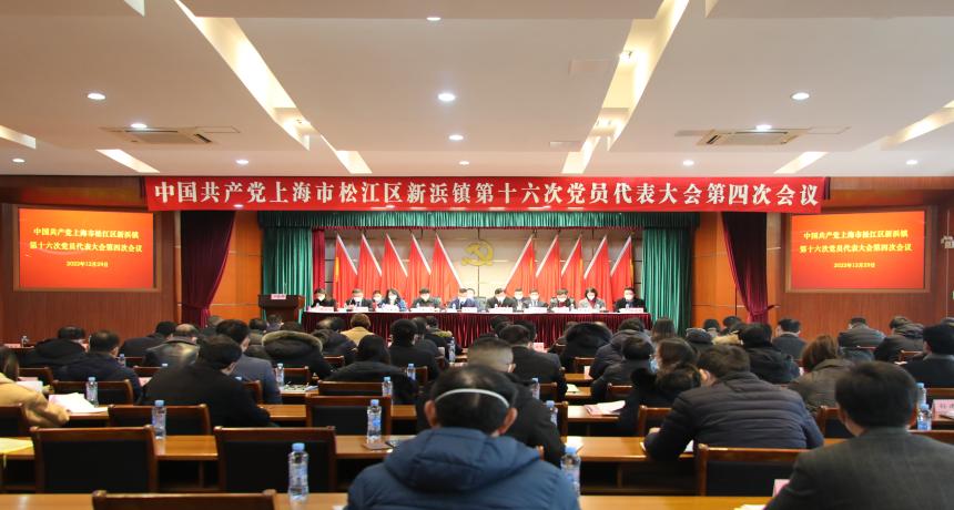 中共新浜镇第十六次党员代表大会第四次会议胜利召开